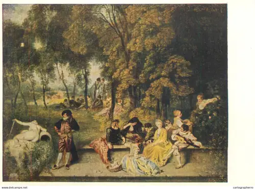 A5557 Paintings Antoine Watteau The pleasures of life