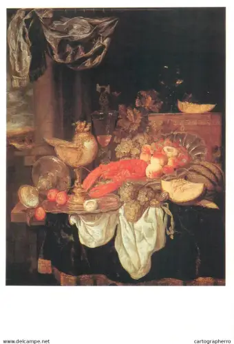A5557 Paintings Abraham Van Beijeren Large Still Life with Lobster
