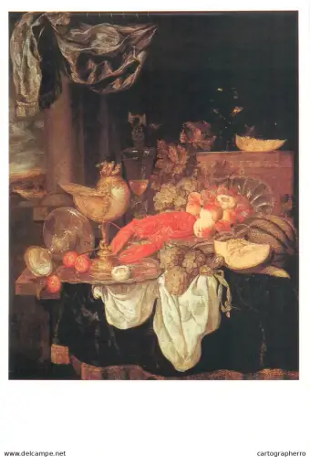 A5557 Paintings Abraham Van Beijeren Large Still Life with Lobster