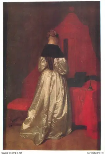 A5557 Paintings Gerard Ter Borch Women in white satin