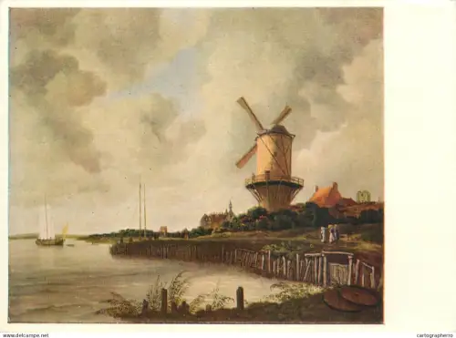 A5557 Paintings Jakob van Ruisdael Windmill of Wijk bij Duurstede
