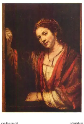 A5557 Paintings REMBRANDT Women at a window