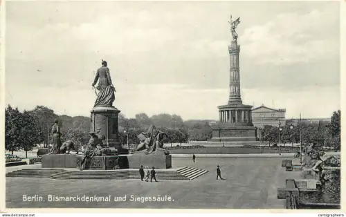 A6234 Berlin Bismarckdenkmal und Siegessaule 1933