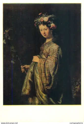 A5557 Paintings REMBRANDT Saskia as flower