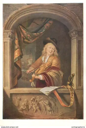 A5557 Paintings Gerard Dou The violinist at the window