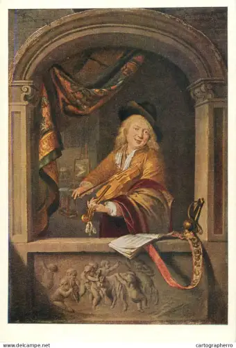 A5557 Paintings Gerard Dou The violinist at the window
