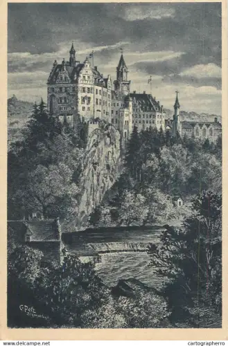 A6234 Sigmaringen Schloss Kunstler-AK