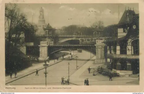 A6234 Hamburg Brucke AK 1921