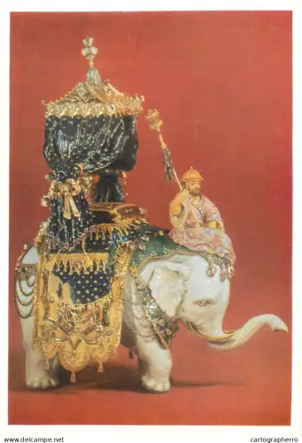 A5557 Paintings J. M. Dinglinger White elephant belonging to the court of the Great Mogul aureng Zeb