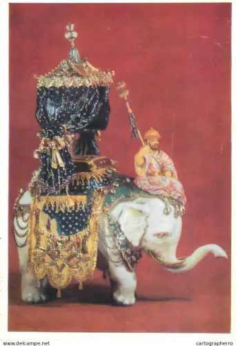 A5557 Paintings J. M. Dinglinger White elephant belonging to the court of the Great Mogul aureng Zeb