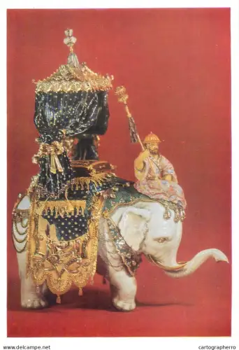 A5557 Paintings J. M. Dinglinger White elephant belonging to the court of the Great Mogul aureng Zeb