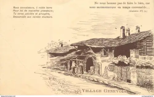 A6234 Village Genevois cpa