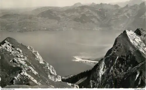 A6235 Du sommet du Grammont Lac de Tanay 1951