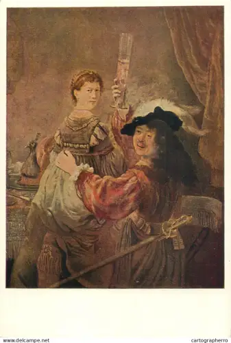 A5556 Paintings REMBRANDT Selfportret of the artist and his wife