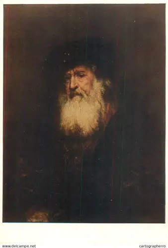 A5556 Paintings REMBRANDT Portrait of a bearded man with a black beret