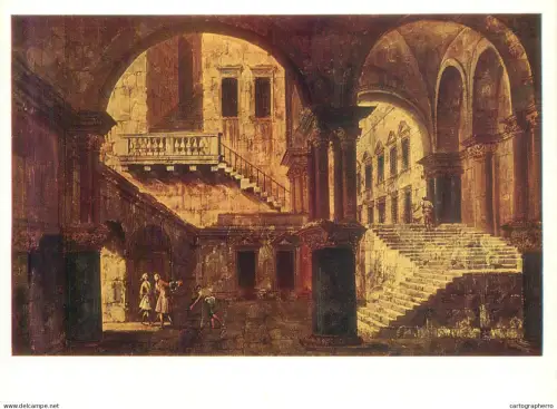 A5556 Paintings Michele Marieschi The palace staircase