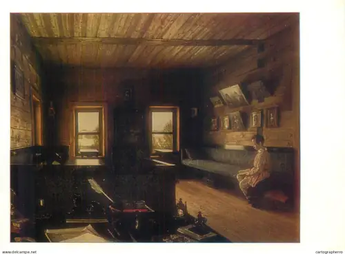 A5556 Paintings Grigory Soroka Study in the house at Ostrovki