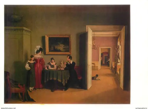 A5556 Paintings Fiodor Tolstoy Family group