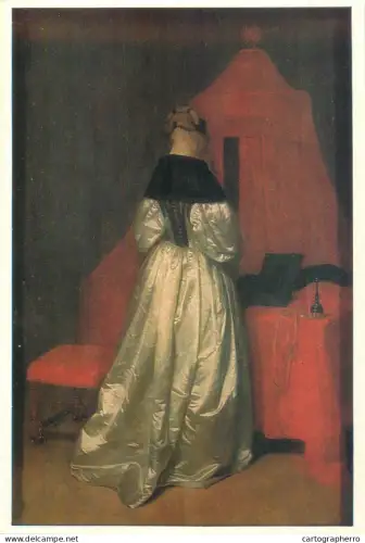 A5556 Paintings Gerard ter Borch Lady in White Satin