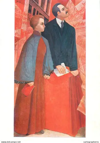 A5556 Paintings Gerhard Kurt Muller Karl Liebknecht and Rose Luxemburg