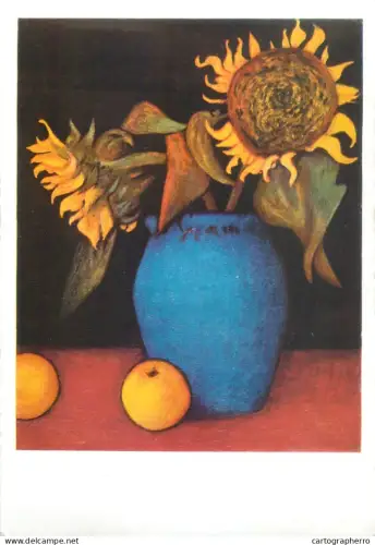 A5556 Paintings Hakenbeck Harald still life with sunflowers