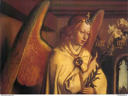 A5531 Paintings The angel of the Annunciation adoration of the Mystic Lamb