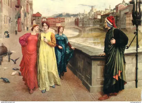 A5531 Paintings Florence Dante Beatrice