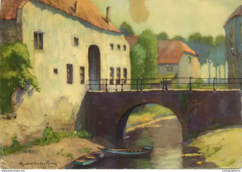 A5531 Paintings Landscape of a village