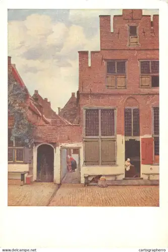 A5531 Paintings Little street red building