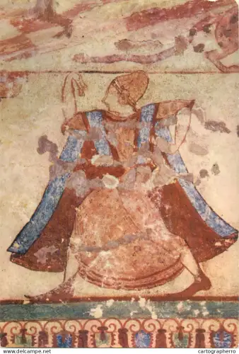 A5531 Paintings Tomb of the Lionesses fresco