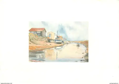 A5518 Paintings Claude Veyssière Orleon Island France