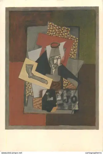 A5518 Paintings BRAQUE pipe and glass