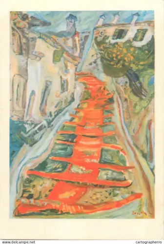 A5518 Paintings Soutine red steps