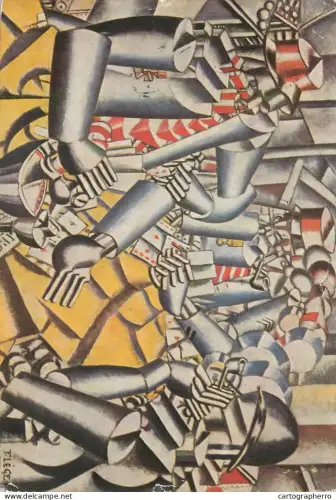 A5518 Paintings F. Leger Soldiers playing card 1917