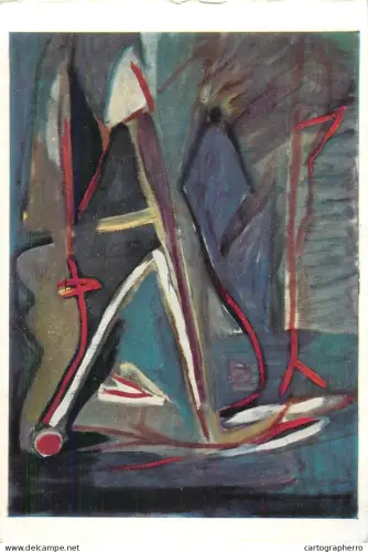 A5518 Paintings Bram Van Velde  composition abstract 1957