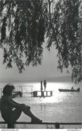 A5513 Hungary Lacul Balaton apus de soare