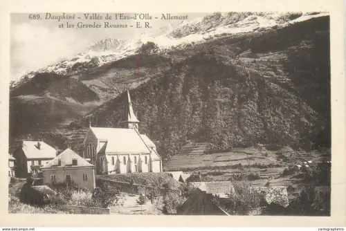 A5834 France Dauphine Vallee de l'Eau d'Olle Allemont et les Grandes Rousses