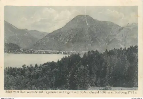 A5834 Germany Blick vom Bad Wiessee auf Tegernsee und Egern