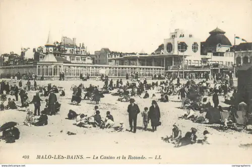 A5834 France Malo les Bains Le Casino et la Rotonde