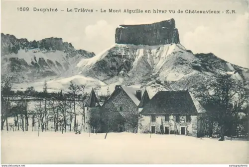 A5834 France Dauphine Le Trieves Le Mont Aiguille en hiver