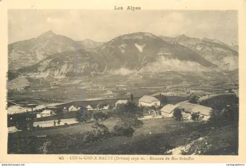 A5834 France Les Alps Lus la Croix Haute (Drome) vue panoramique