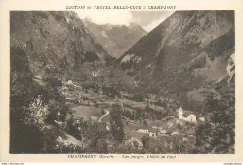 A5833 France Champagny (Savoie) panorama