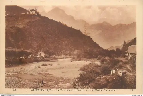 A5833 France Albertville Arly river scenery & Mont Charvin