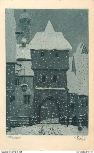 A5833 Germany Munchen Probst winter scenery