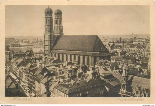 A5833 Germany Munchen Frauenkirche and cityscape
