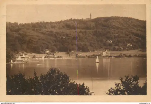 A5832 Germany Herrsching am Ammersee Blick auf Kloster Andechs