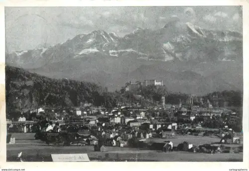 A5832 Austria Salzburg mit dem Hohen Goll panorama
