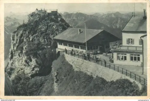 A5832 Germany Allgauer Alpen Wendelstein Haus mit Zugspitze