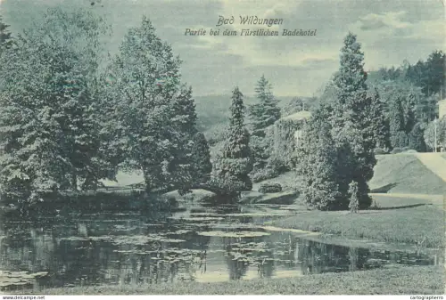 A5832 Germany Bad Wildungen Partie bei dem Furstlichen Badehotel