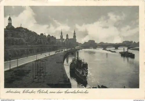 A5832 Germany Dresden Elbufer Carolabrucke